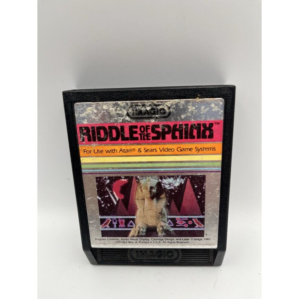 Riddle of the Sphinx Atari 2600 Cartridge - Rare Vintage Classic Game!